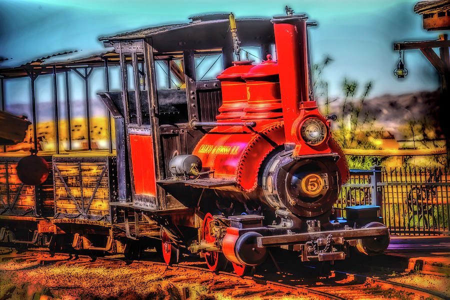 Calico Beautiful Red Train Photograph by Garry Gay