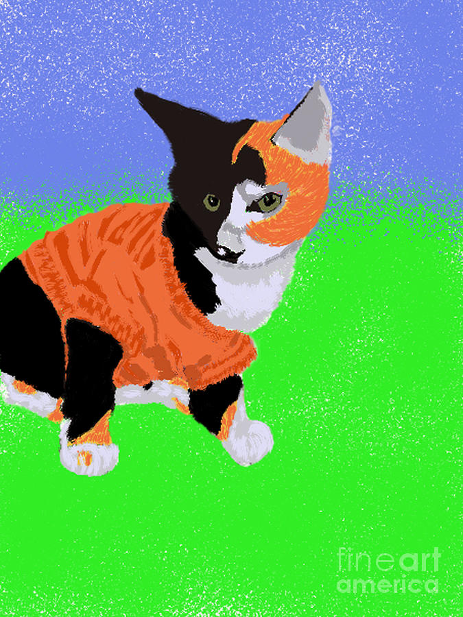 calico cat sweater