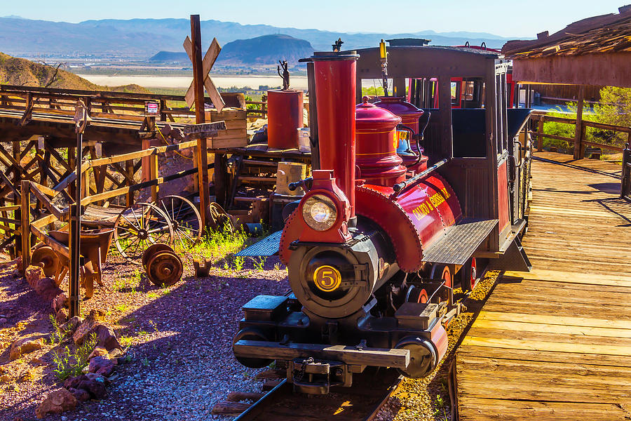 Train Photograph - Calico Ghost Town train by Garry Gay