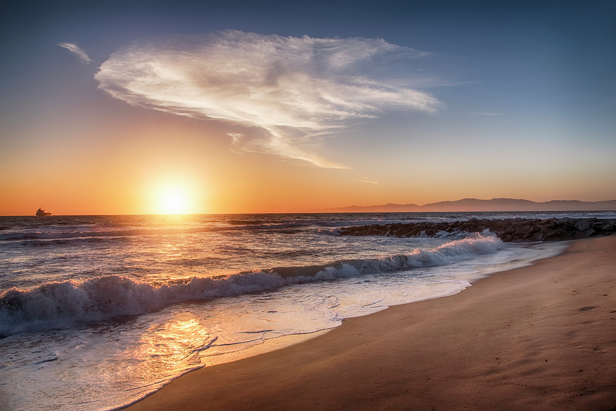 California Beach Scene Photograph by Steven Michael