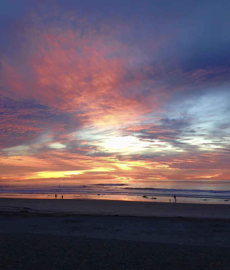 California Beach Sunset Photograph by Waterdancer 