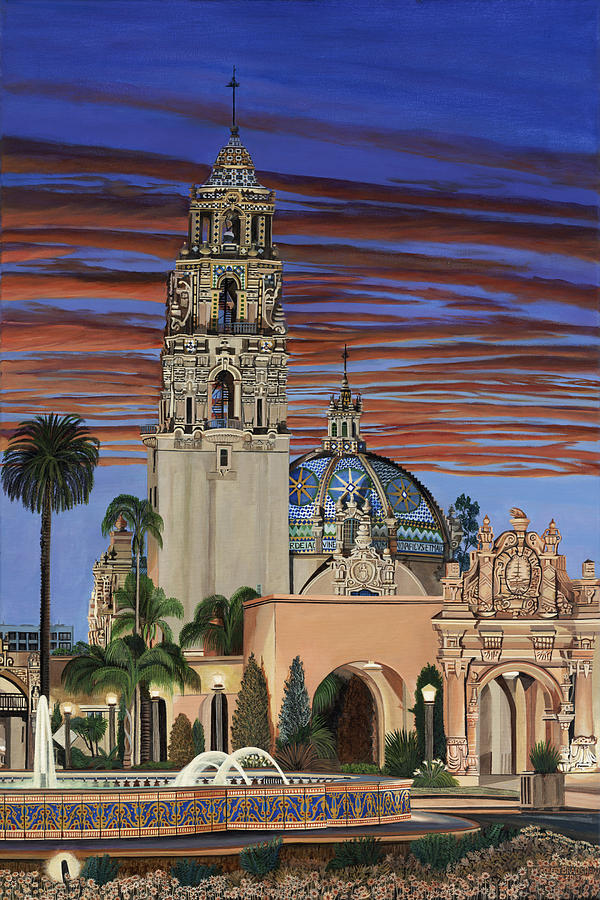California Bell Tower Painting by Robert Bradshaw