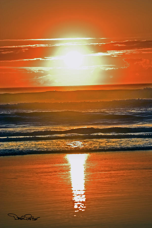 California Coast Sunset 1 Photograph by David Salter