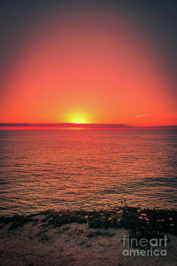California coast sunset Photograph by Claudia M Photography