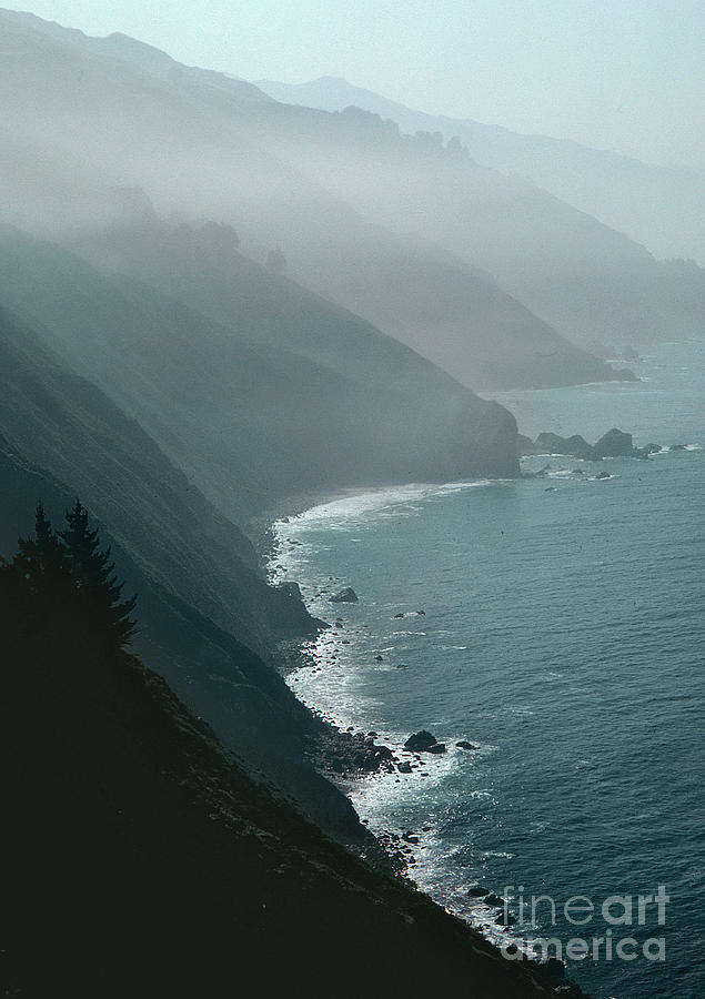California coastline Photograph by American School