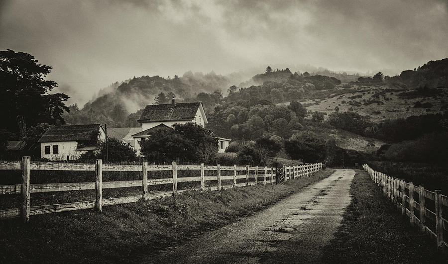 Northern California Country Road and Home Photograph by Donnie Whitaker