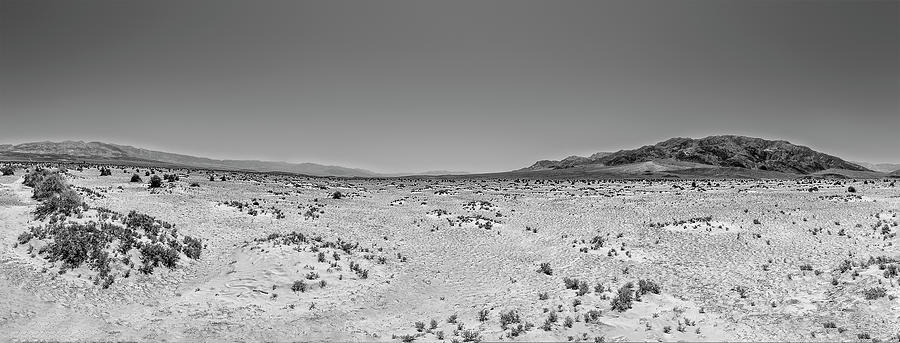 California Desert - Death Valley Nothingness BW Photograph by Dan Carmichael