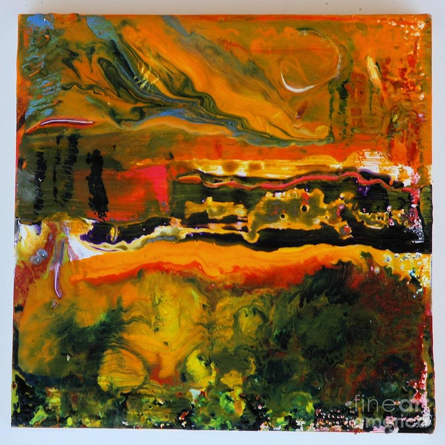Encaustic Painting - California Fire by Terry Juhl