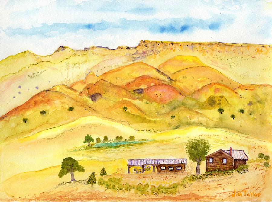 California Foothill Homestead Painting by Jim Taylor