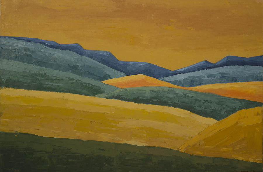 California Hills Painting by John Farley