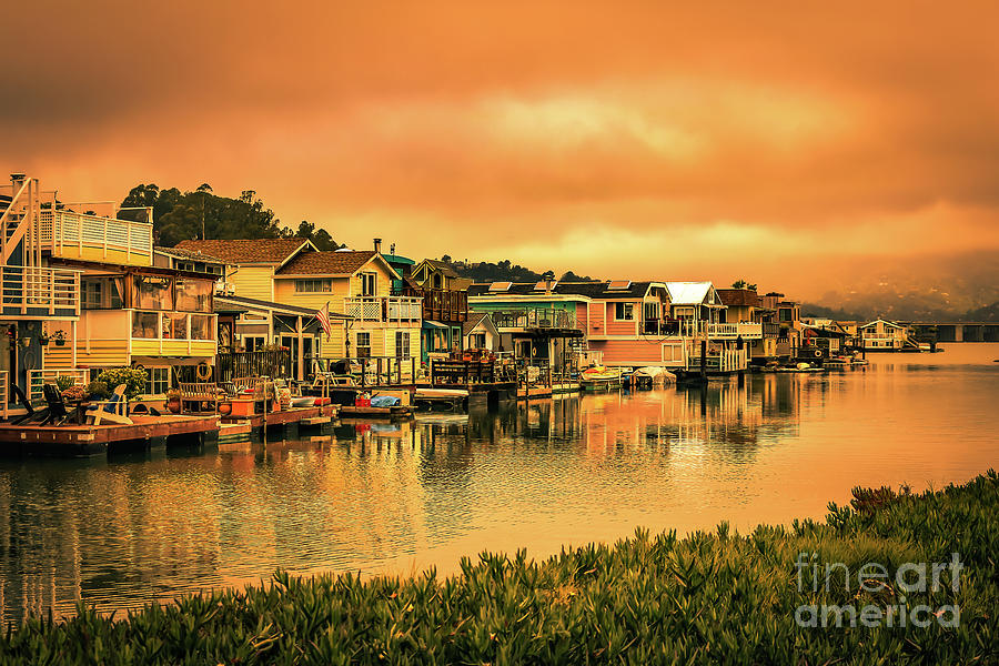 California houseboats Photograph by Claudia M Photography