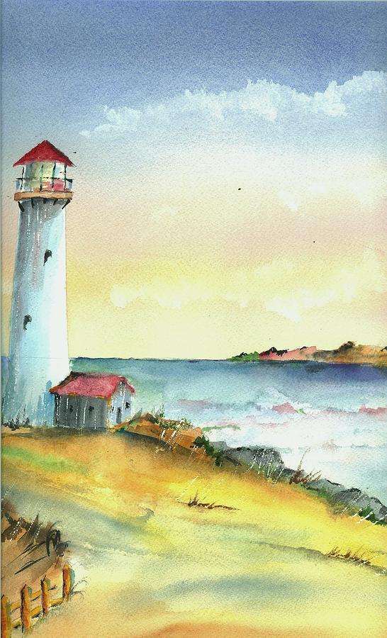 California Lighthouse Painting - California Light by David Patrick