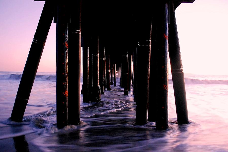 Sunset Photograph - California Pier at Sunset by Matt Quest