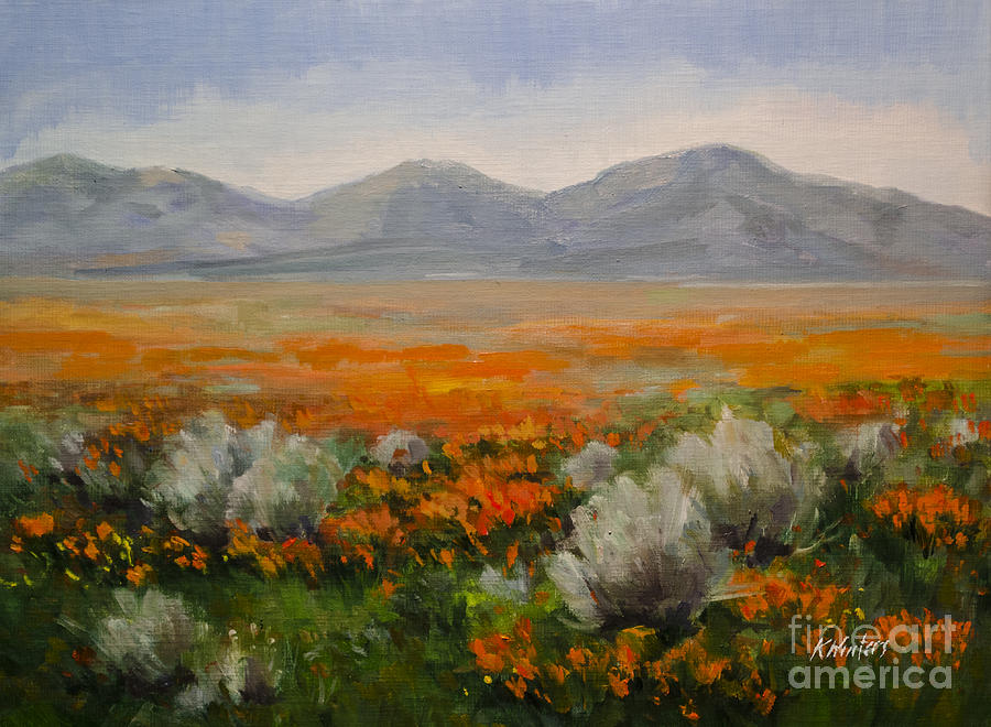 California poppy painting - One Brilliant Moment Painting by Karen ...