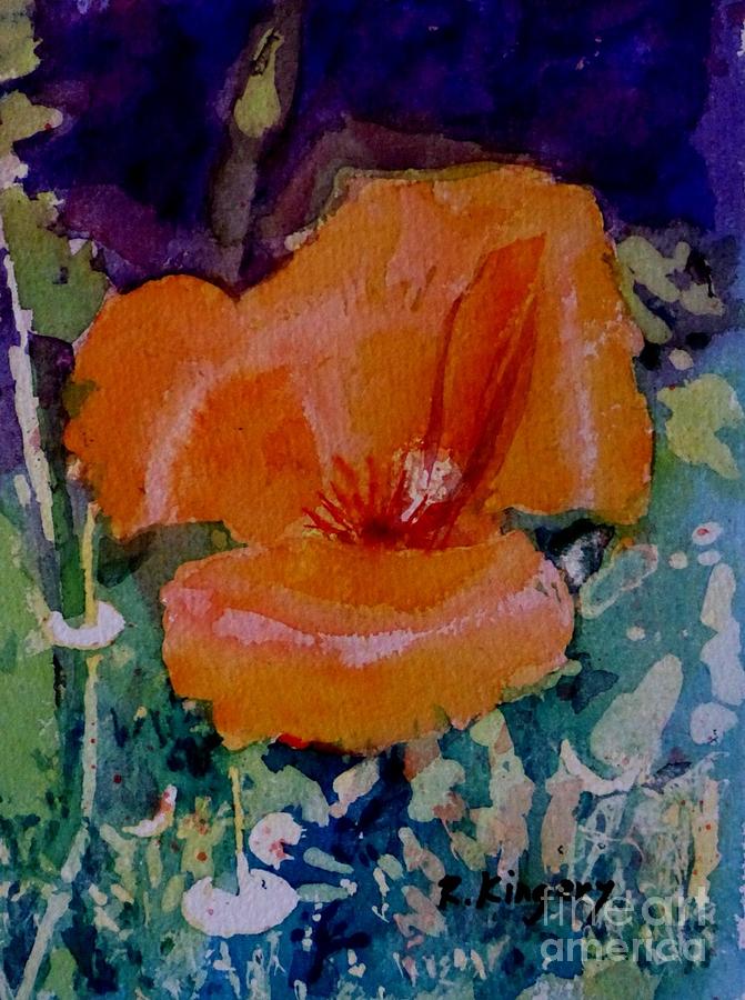 California Poppy Painting by Ralph Kingery