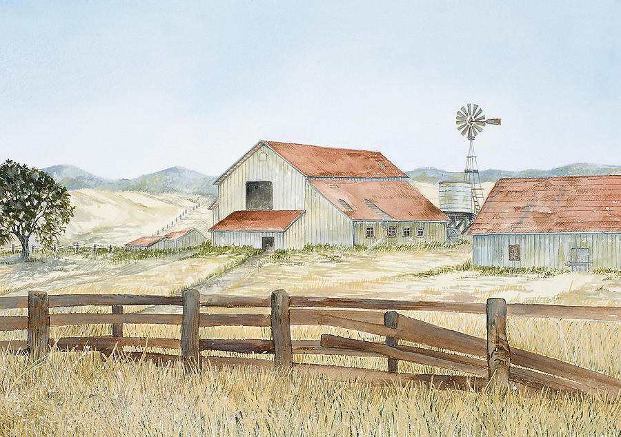 California Ranch Painting by Virginia McLaren