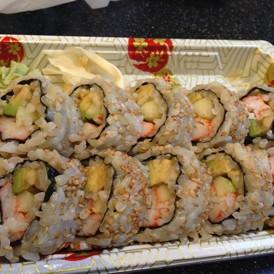 Health Photograph - California Roll With Brown Rice. #meal by Jose Rojas