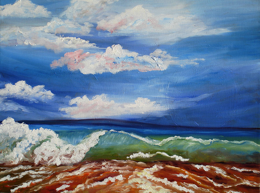 California Seascape Painting by Mary Jo Zorad