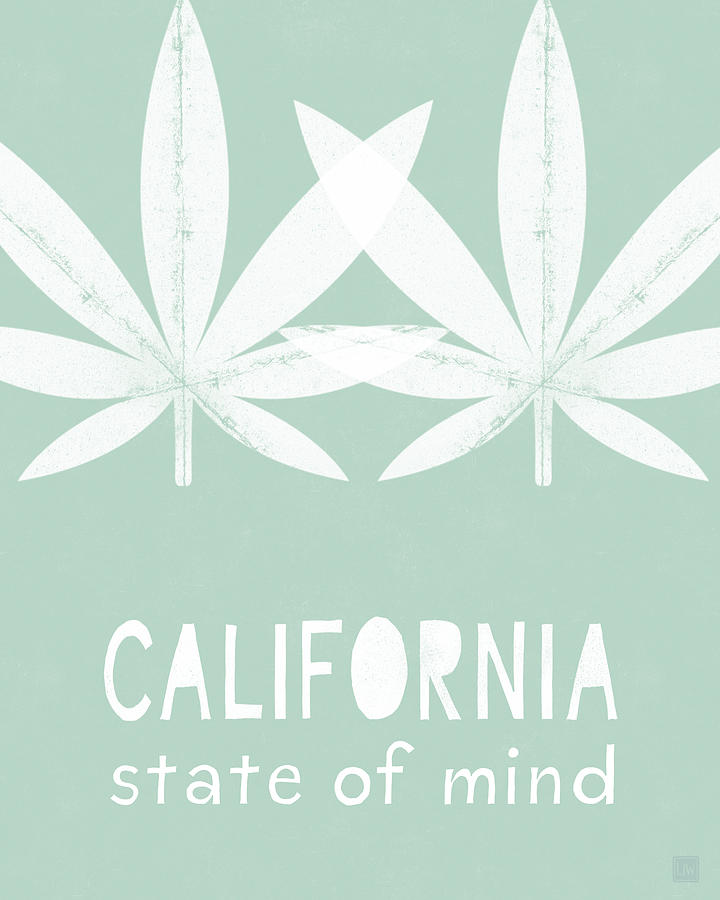 California State Of Mind- Art by Linda Woods Mixed Media by Linda Woods