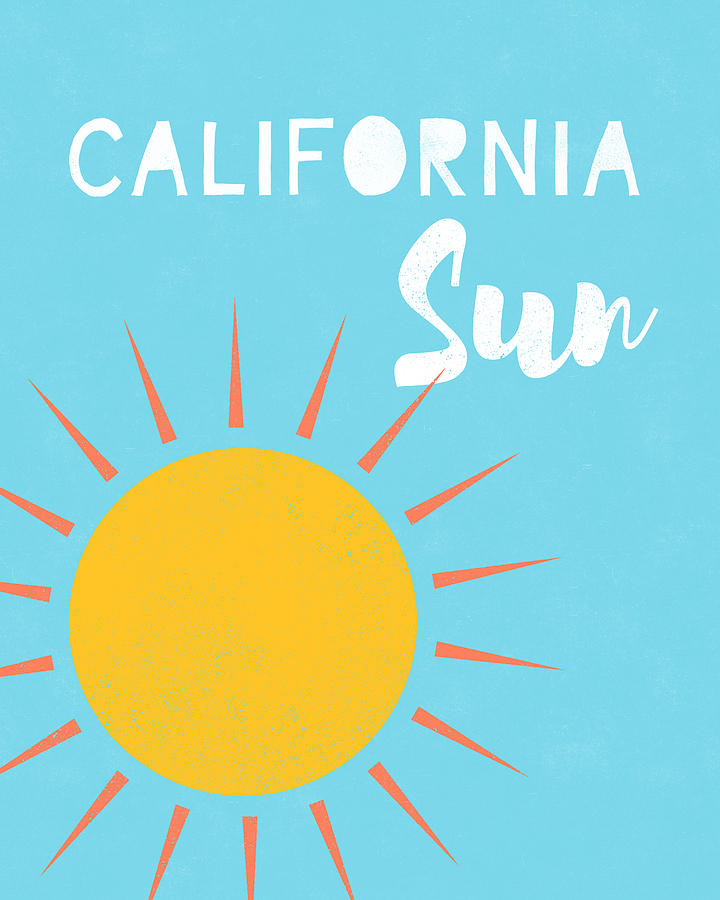 California Sun- Art by Linda Woods Digital Art by Linda Woods