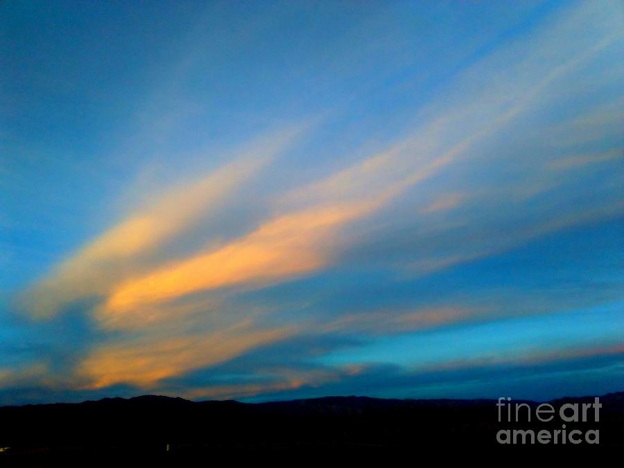 California Sunset Abstract Mountains And Spacious Skies Of Majesty  Photograph by Michael Hoard