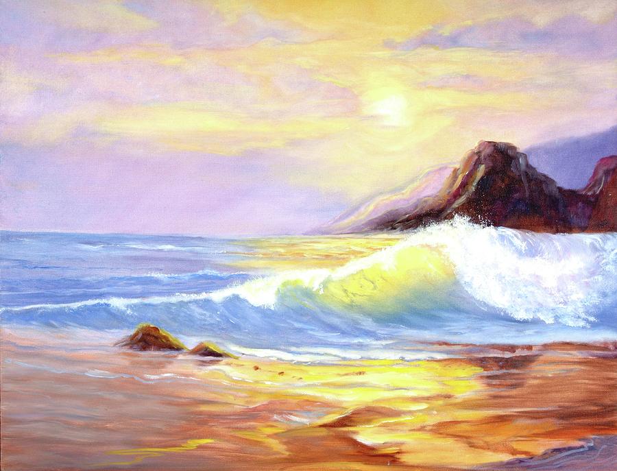 Sunset Painting - California Sunset by Rosemary Tyler