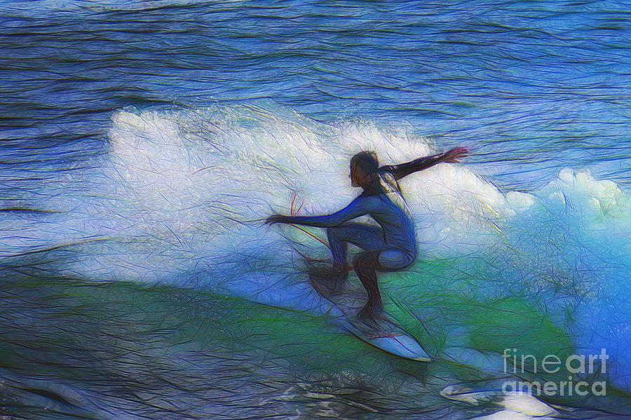 California Surfer Abstract Nbr 15 Photograph by Scott Cameron
