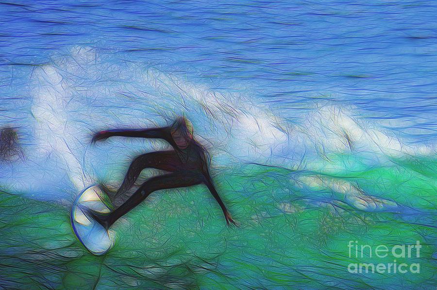 California Surfer Abstract Nbr 17 Photograph by Scott Cameron