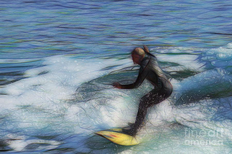 California Surfer Abstract Nbr 18 Photograph by Scott Cameron