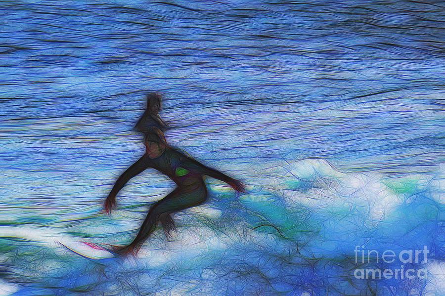 California Surfer Abstract Nbr 19 Photograph by Scott Cameron