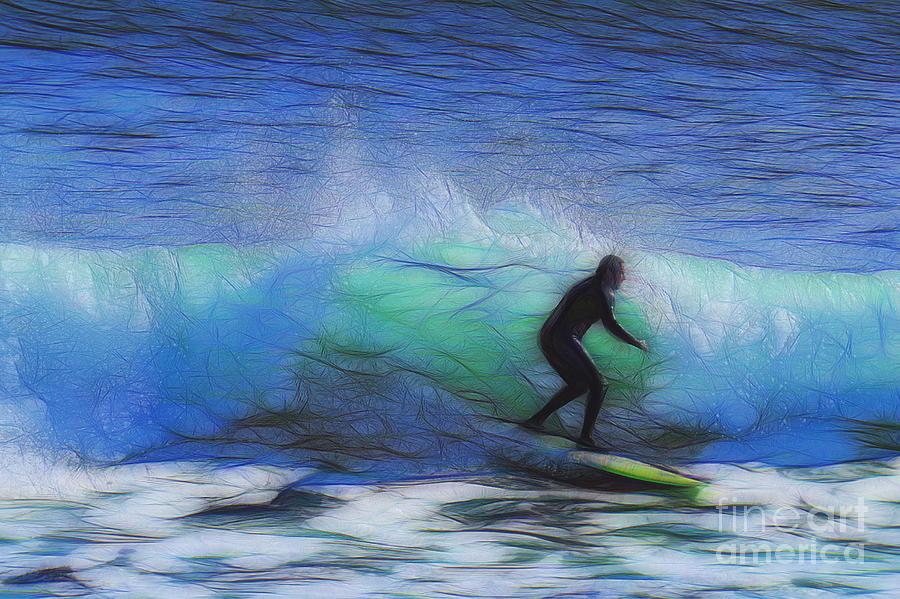 California Surfer Abstract Nbr 21 Photograph by Scott Cameron