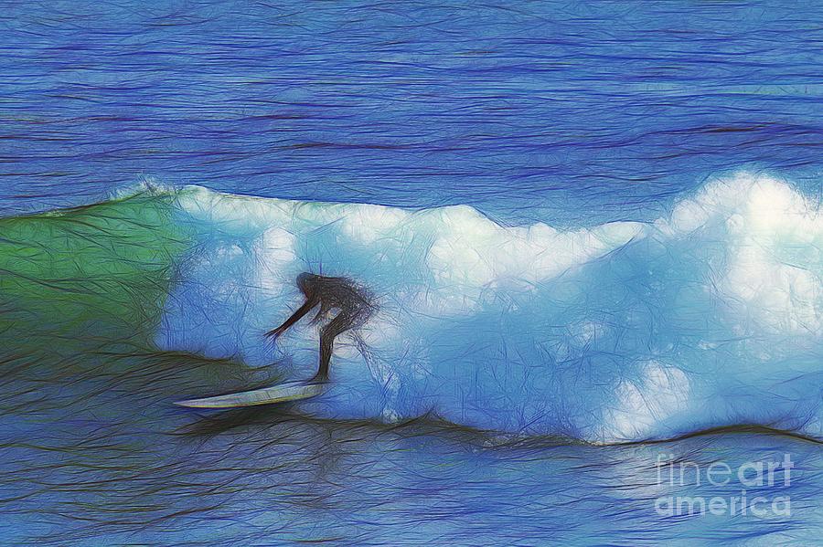 California Surfer Abstract Nbr 27 Photograph by Scott Cameron