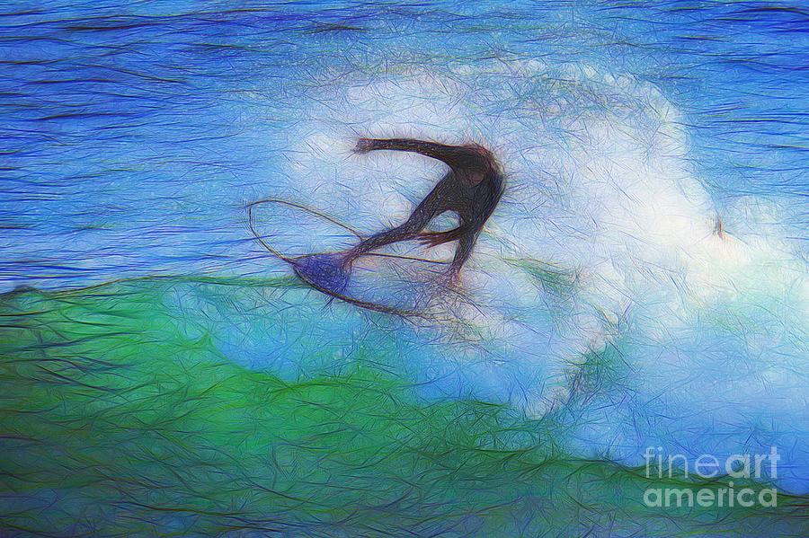 California Surfer Abstract Nbr 28 Photograph by Scott Cameron
