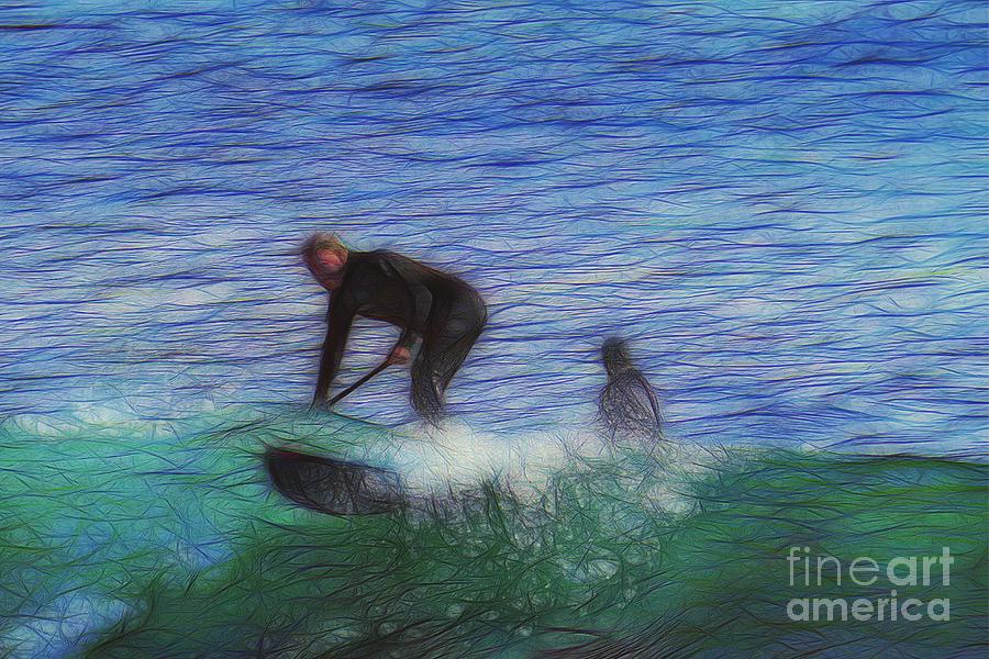 California Surfer Abstract Nbr 31 Photograph by Scott Cameron