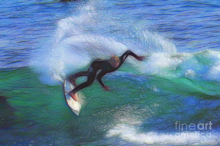 California Surfer Abstract Nbr 32 Photograph by Scott Cameron