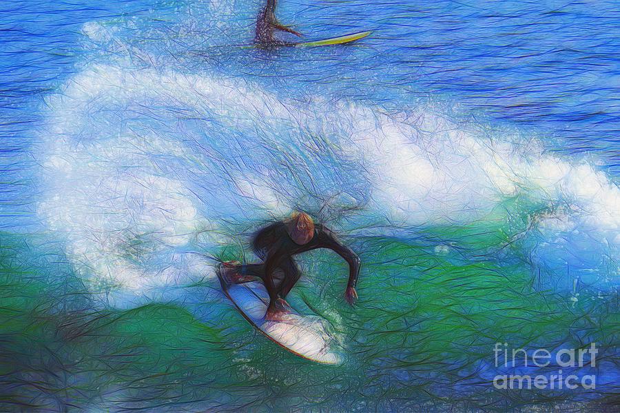 California Surfer Abstract Nbr 4 Photograph by Scott Cameron