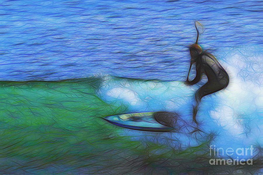 California Surfer Abstract Nbr 7 Photograph by Scott Cameron