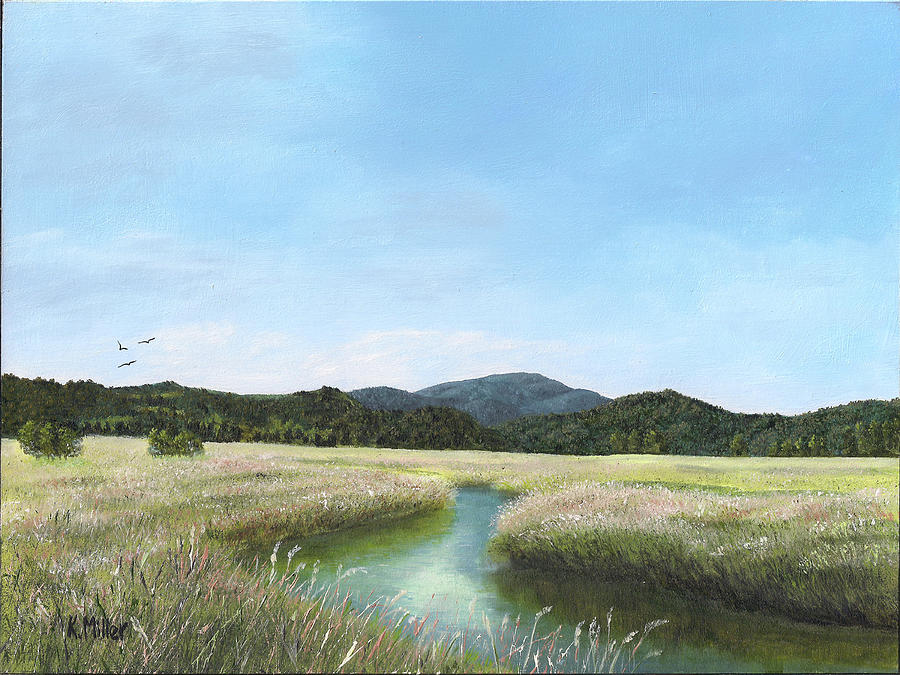 California Wetlands Painting by Kathie Miller