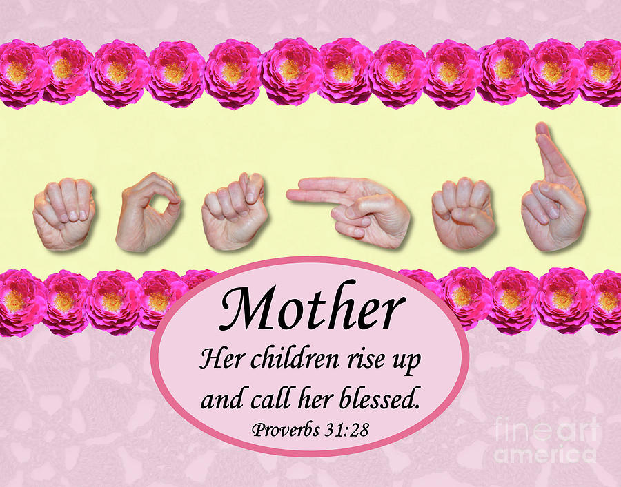 Christian Photograph - Call Her Blessed by Masters Hand Collection Christian Photograph - Call Her Blessed by Masters Hand Collection