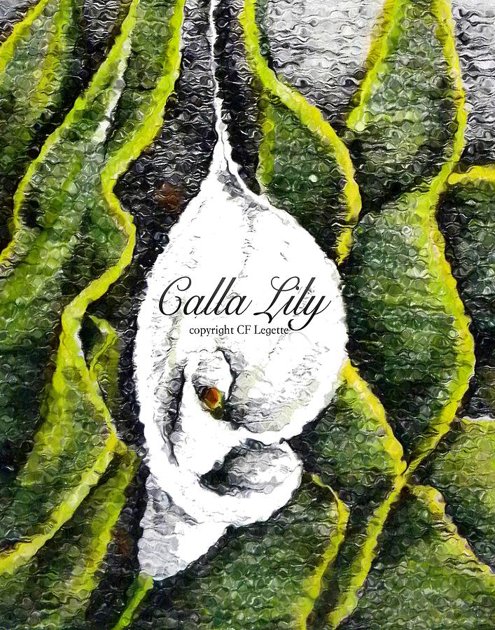 Call Lily  Mixed Media by C F Legette