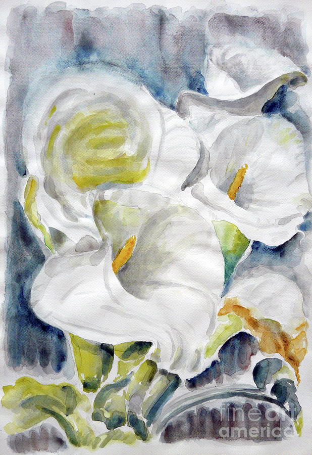 Calla Painting by Jasna Dragun