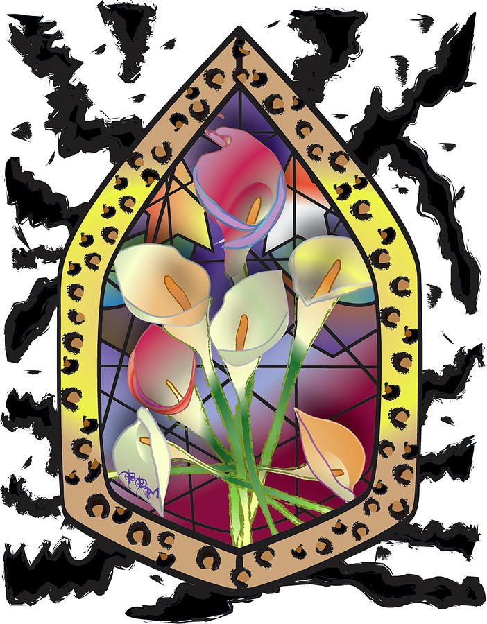 Calla Lilies Digital Art by Brenda Dulan Moore