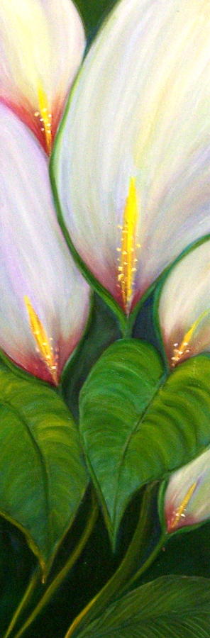 Calla Lilies Painting by Dina Holland - Fine Art America