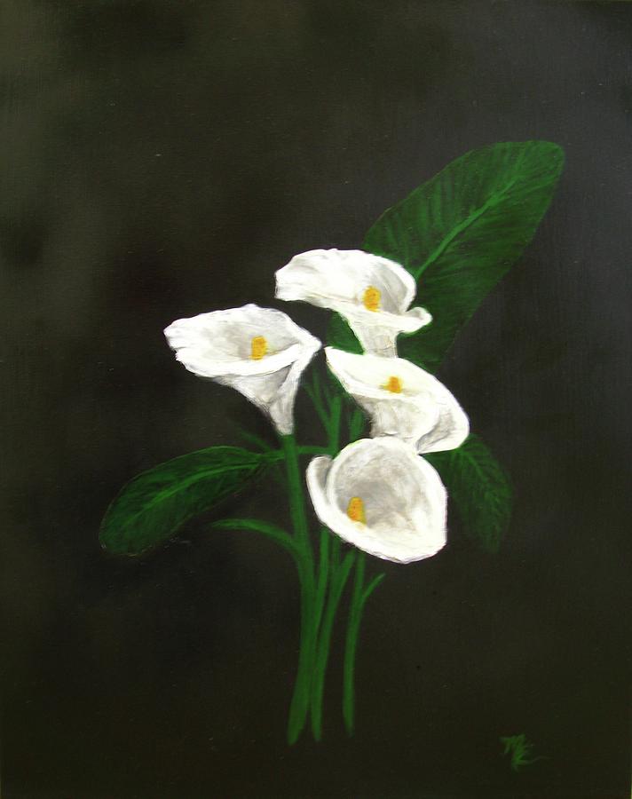 Calla Lilies Painting by Michelle Easton - Fine Art America