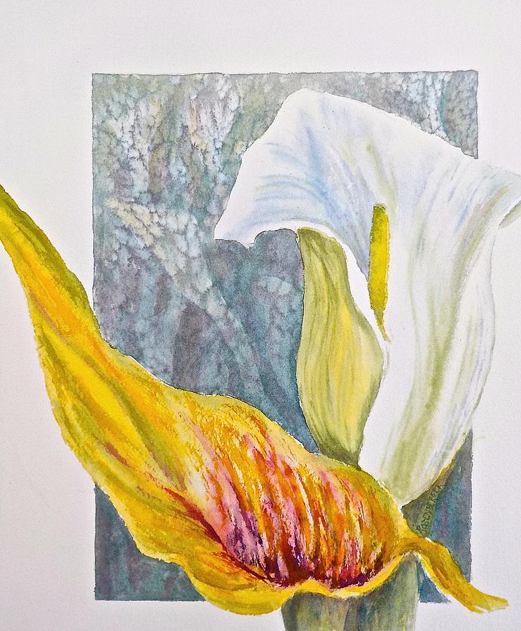 Calla Lily Painting by Carolyn Rosenberger