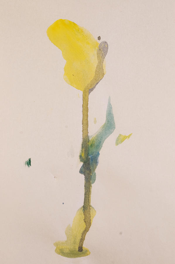 Contemporary Painting - Calla Lily by Lourdes Carlos Contemporary Painting - Calla Lily by Lourdes Carlos