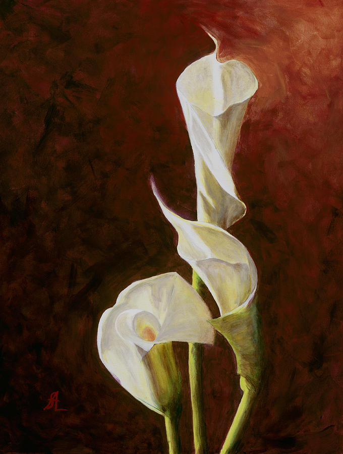 Still Life Painting - Calla Lily No. 4 by Steven Logan