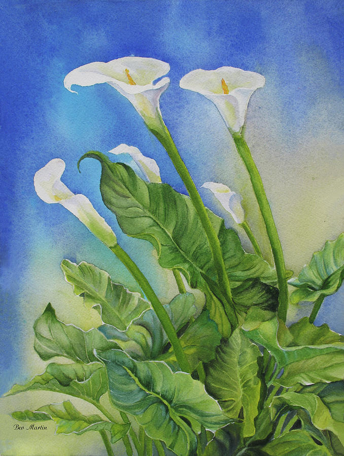 Calla Lily Salute Painting by Beverly Martin - Fine Art America