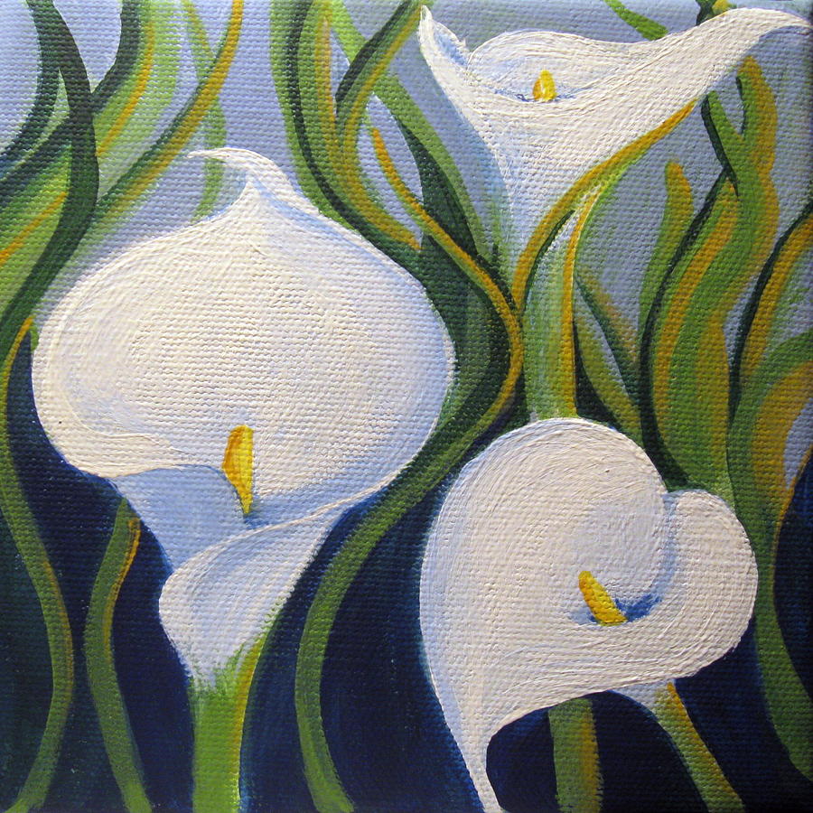 Lily Painting - Calla by Sharon Marcella Marston