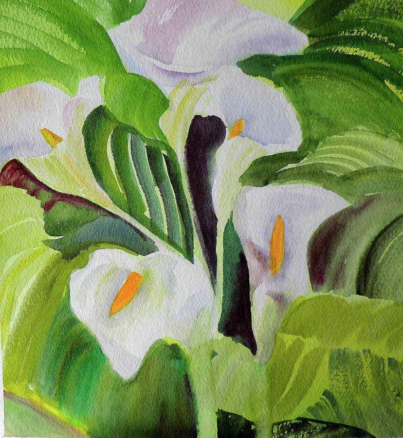 Callalily Painting by Mary Gorman